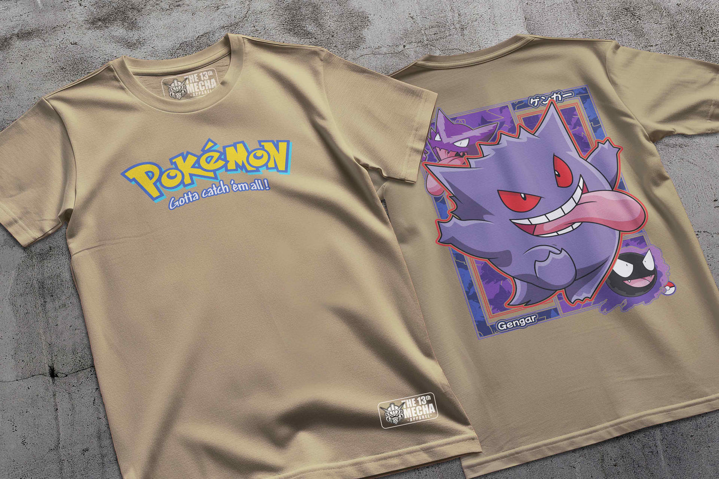 Pokemon - Gengar 02 Premium Anime Design, High Quality DTF Print, 100% Cotton Shirt