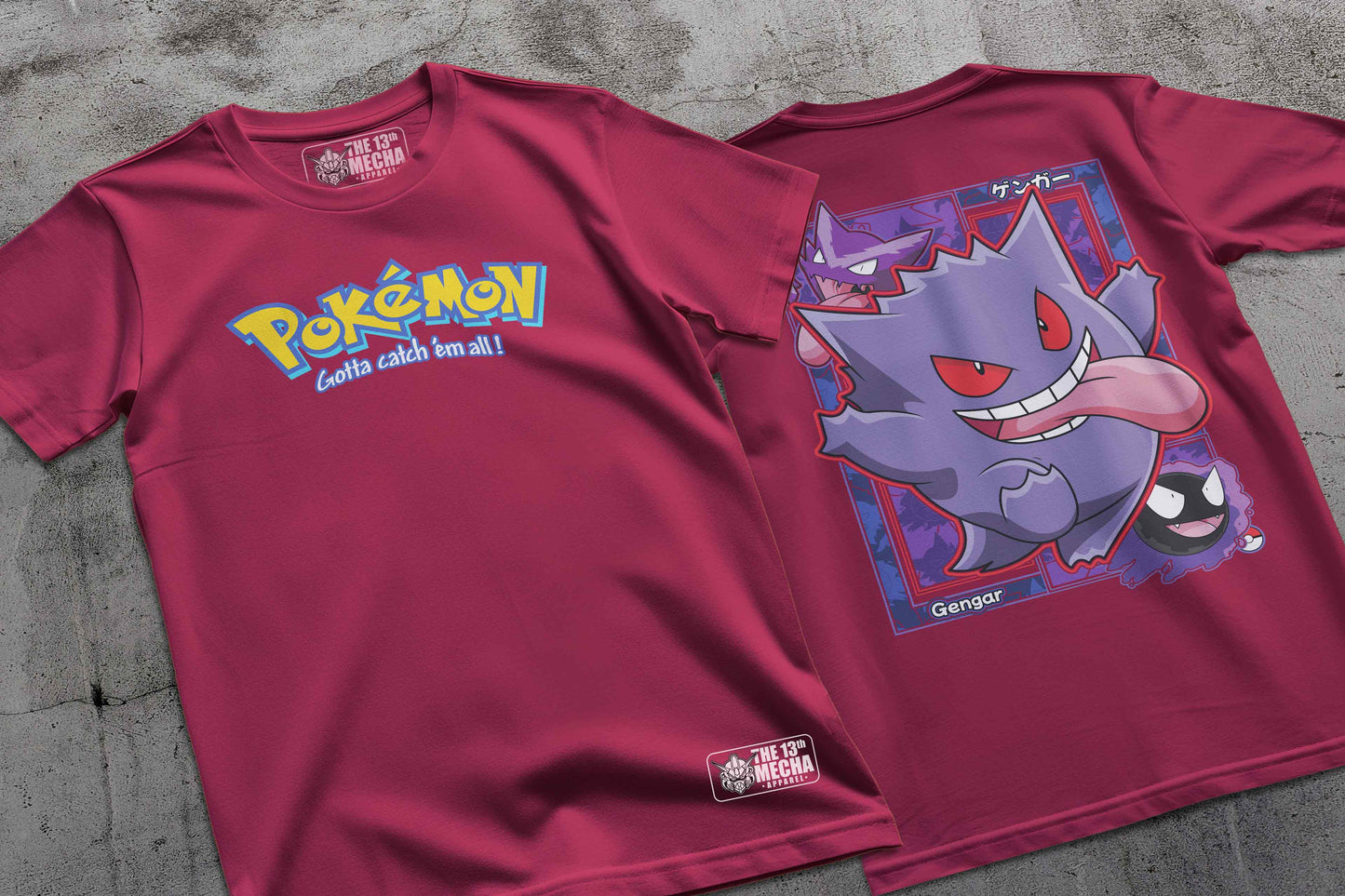 Pokemon - Gengar 02 Premium Anime Design, High Quality DTF Print, 100% Cotton Shirt