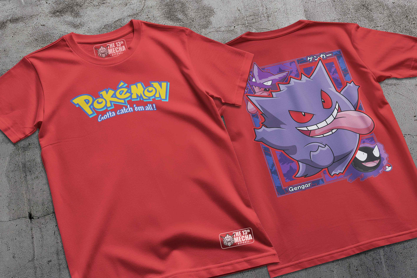 Pokemon - Gengar 02 Premium Anime Design, High Quality DTF Print, 100% Cotton Shirt