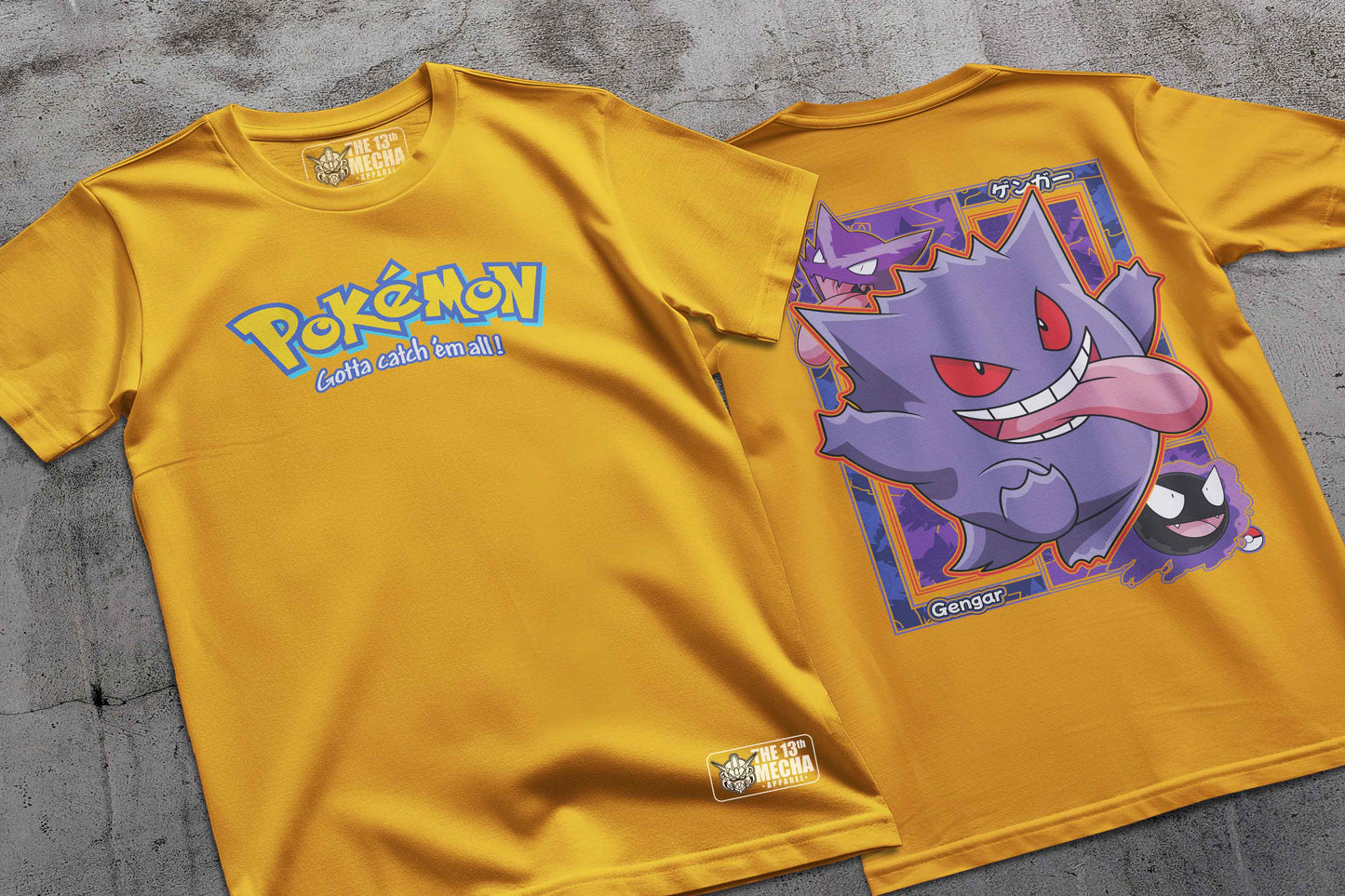 Pokemon - Gengar 02 Premium Anime Design, High Quality DTF Print, 100% Cotton Shirt