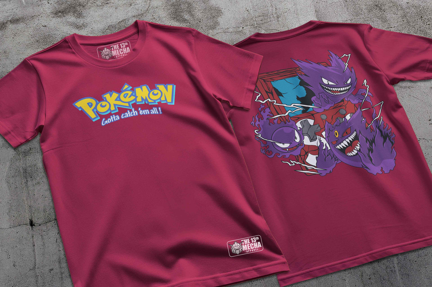 Pokemon - Gengar 03 Premium Anime Design, High Quality DTF Print, 100% Cotton Shirt