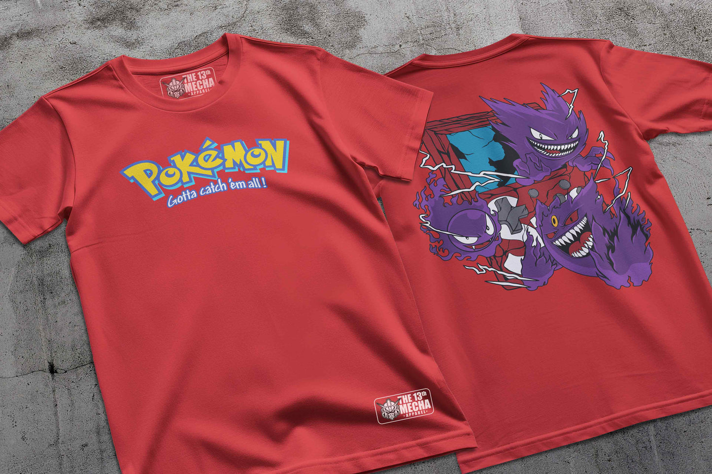 Pokemon - Gengar 03 Premium Anime Design, High Quality DTF Print, 100% Cotton Shirt