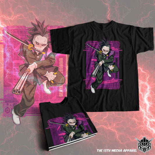 Demon Slayer - Genya Shinazugawa 01 Premium Anime Design, High Quality DTF Print, 100% Cotton Shirt