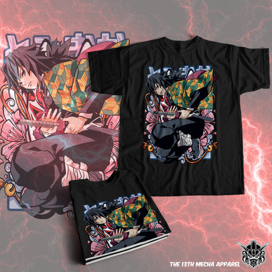 Demon Slayer - Giyu Tomioka 04 Premium Anime Design, High Quality DTF Print, 100% Cotton Shirt