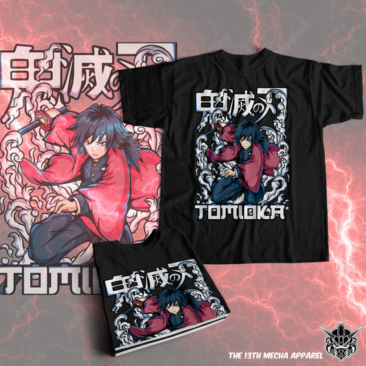 Demon Slayer - Giyu Tomioka 05 Premium Anime Design, High Quality DTF Print, 100% Cotton Shirt