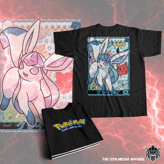 Pokemon - Glaceon 01 Premium Anime Design, High Quality DTF Print, 100% Cotton Shirt