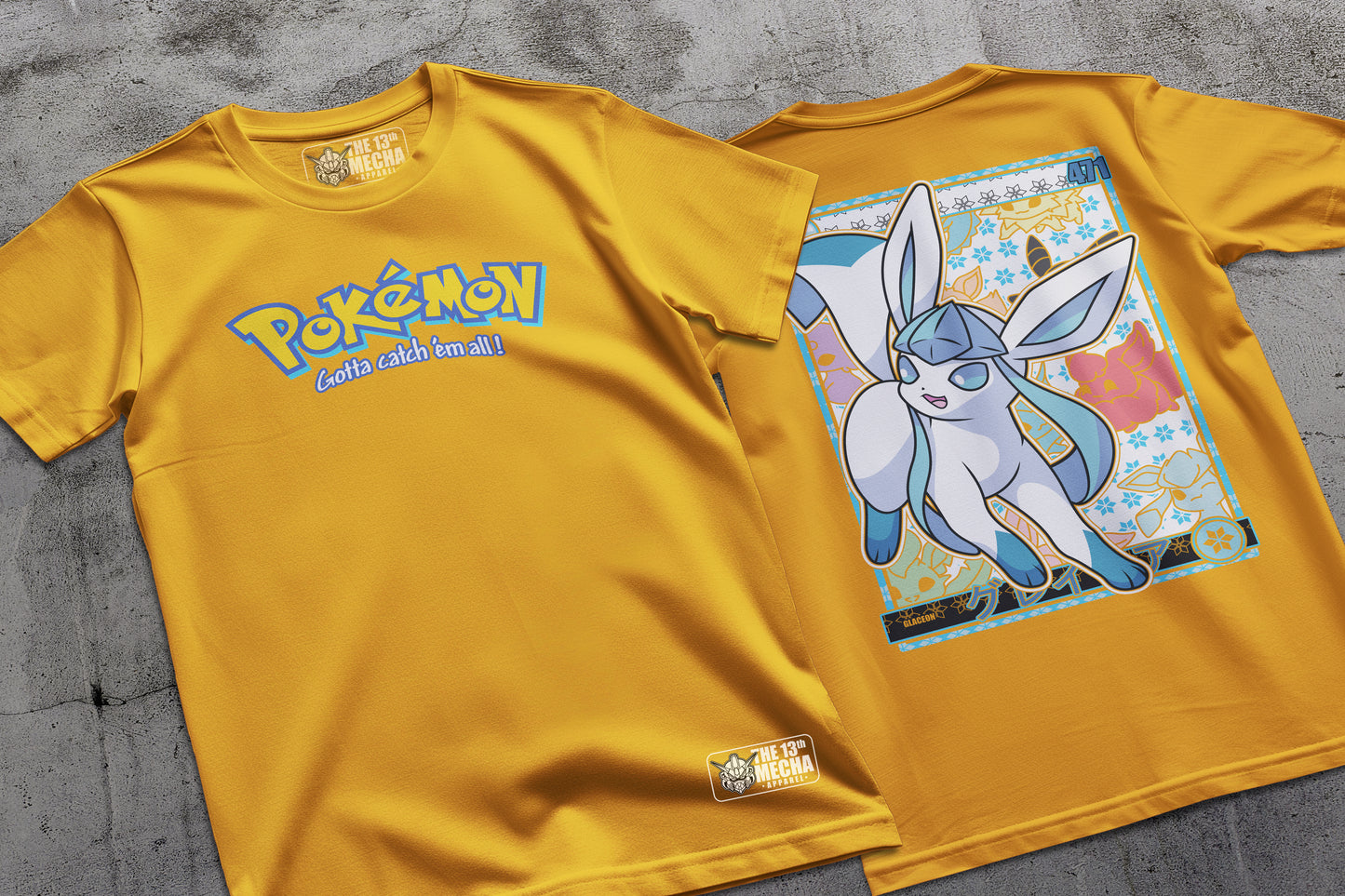 Pokemon - Glaceon 01 Premium Anime Design, High Quality DTF Print, 100% Cotton Shirt