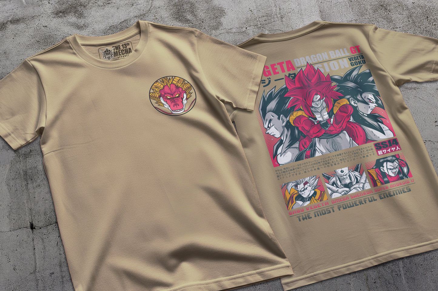 Dragon Ball GT - Gogeta 01 Premium Anime Design, High Quality DTF Print, 100% Cotton Shirt