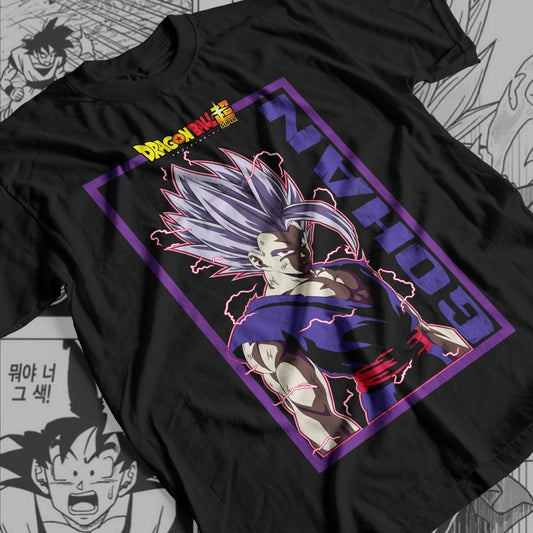 Dragon Ball Super - Gohan Beast 02 Premium Anime Design, High Quality DTF Print, 100% Cotton Shirt