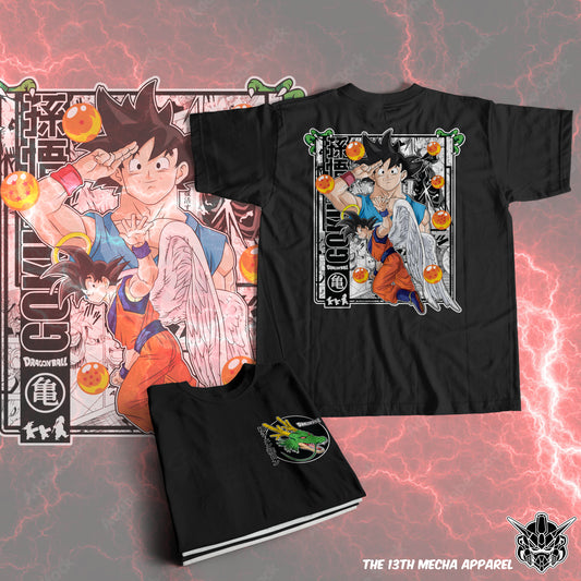 Dragon Ball - Goku 01 Premium Anime Design, High Quality DTF Print, 100% Cotton Shirt