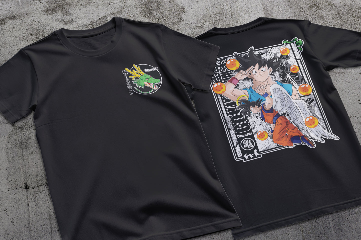 Dragon Ball - Goku 01 Premium Anime Design, High Quality DTF Print, 100% Cotton Shirt