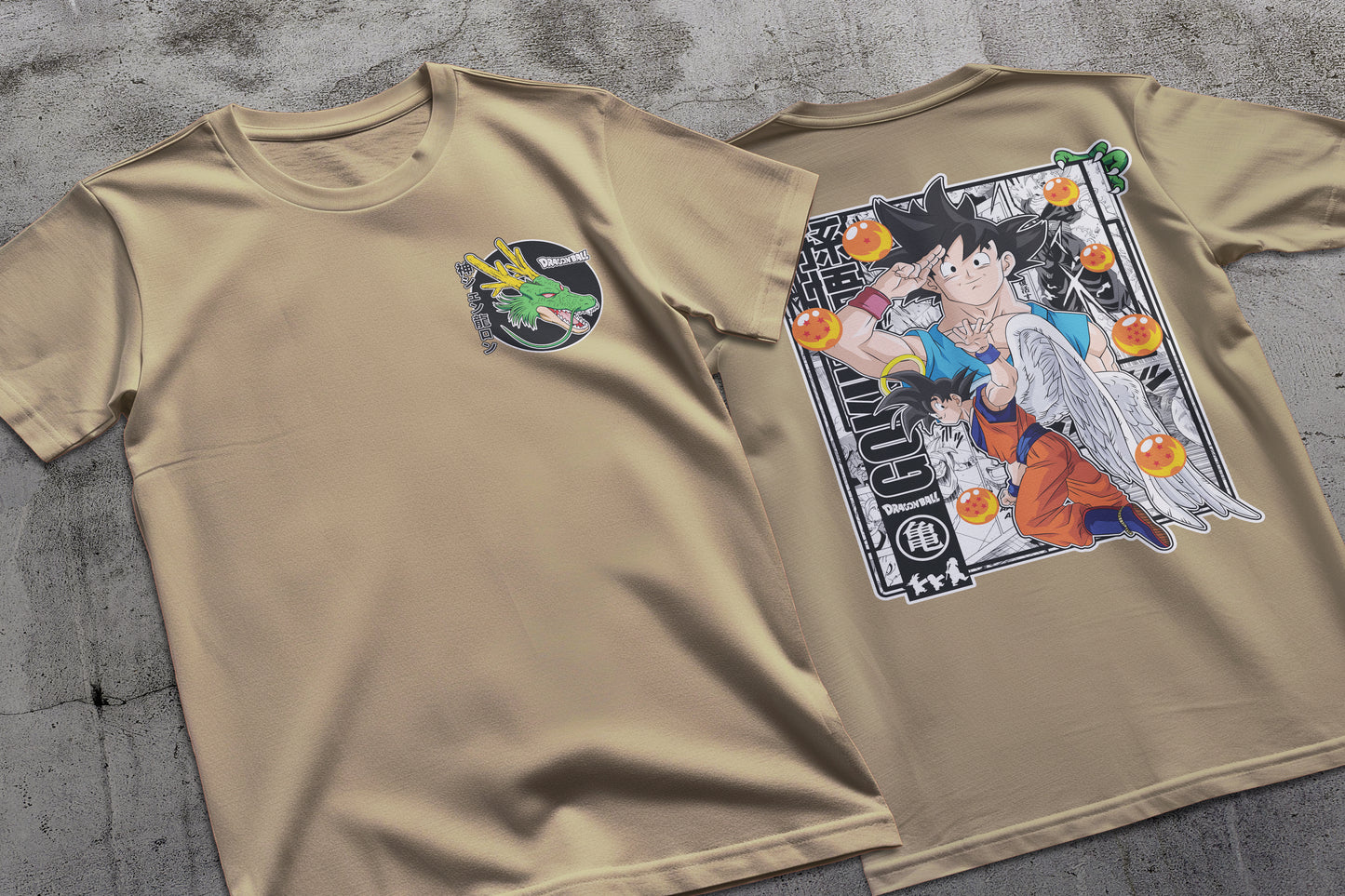 Dragon Ball - Goku 01 Premium Anime Design, High Quality DTF Print, 100% Cotton Shirt