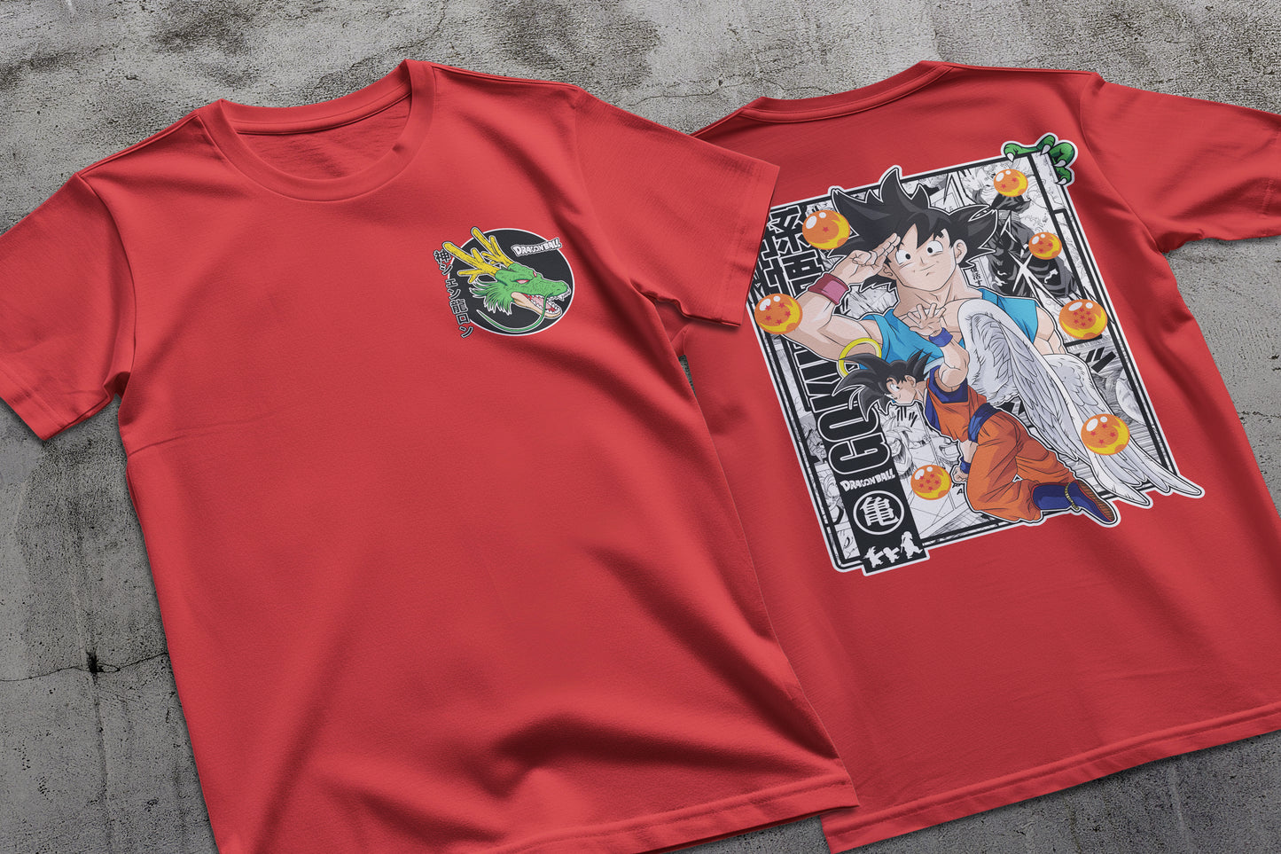 Dragon Ball - Goku 01 Premium Anime Design, High Quality DTF Print, 100% Cotton Shirt