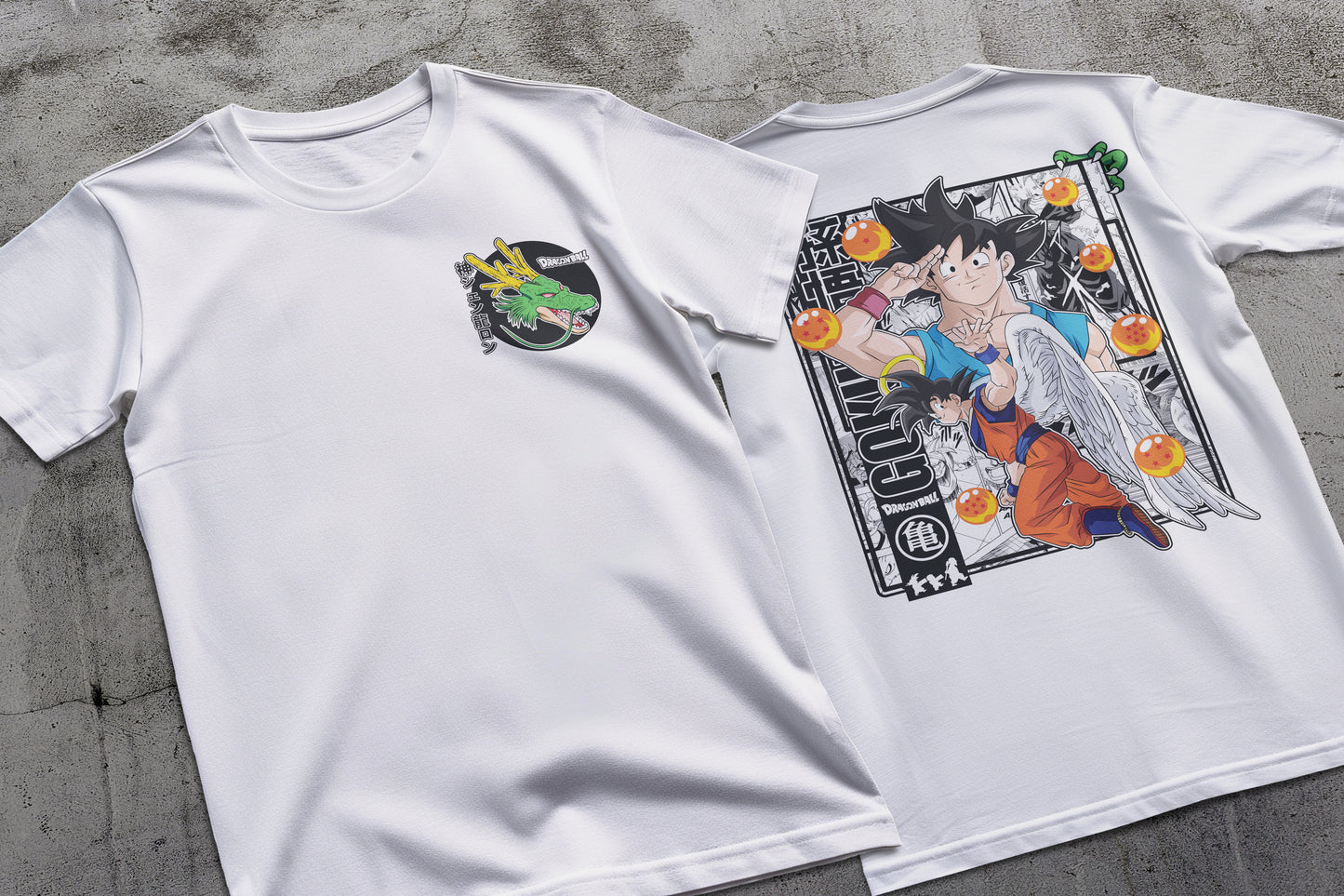 Dragon Ball - Goku 01 Premium Anime Design, High Quality DTF Print, 100% Cotton Shirt