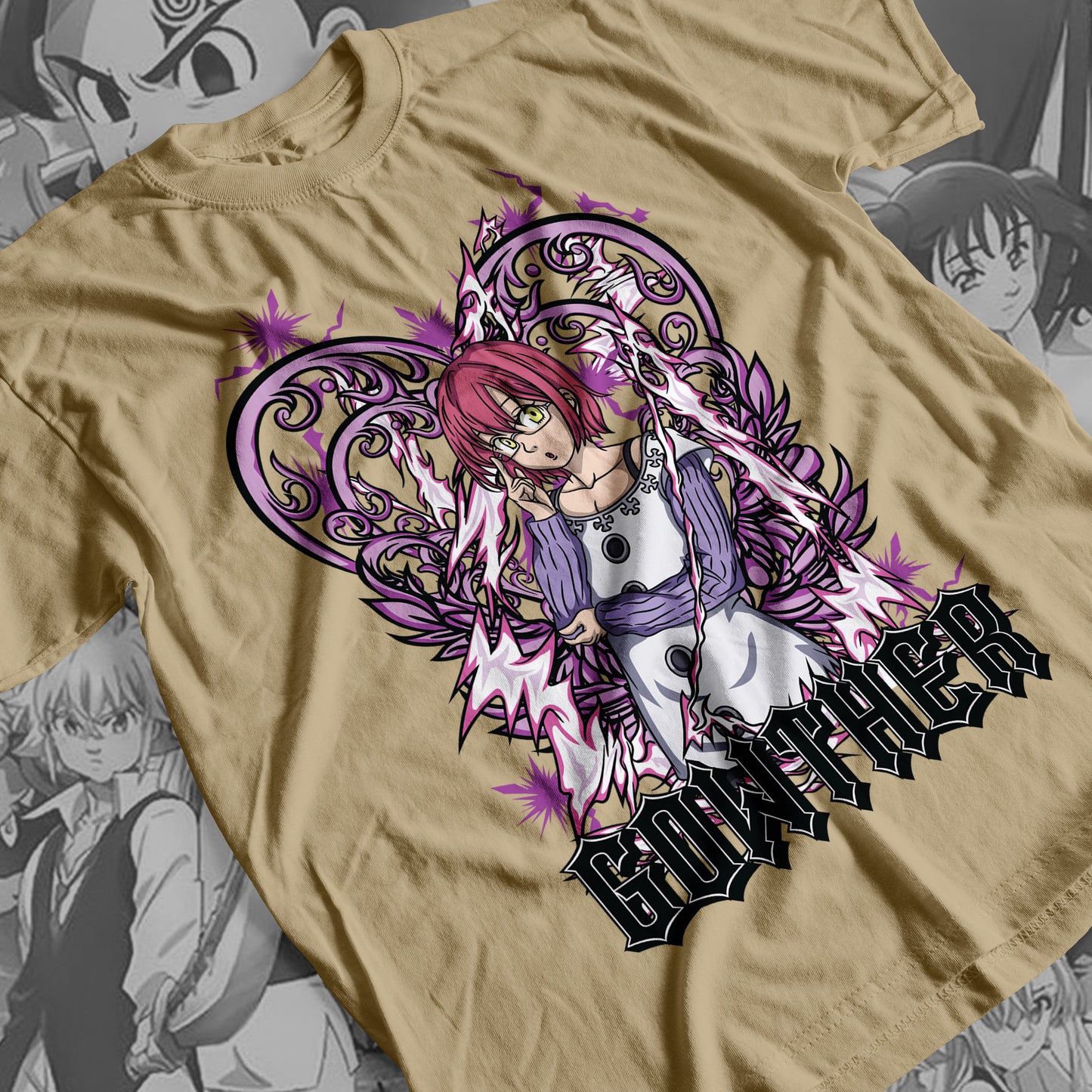 7 Deadly Sins Goat Sin of Lust - Gowther 02 Premium Anime Design, High Quality DTF Print, 100% Cotton Shirt