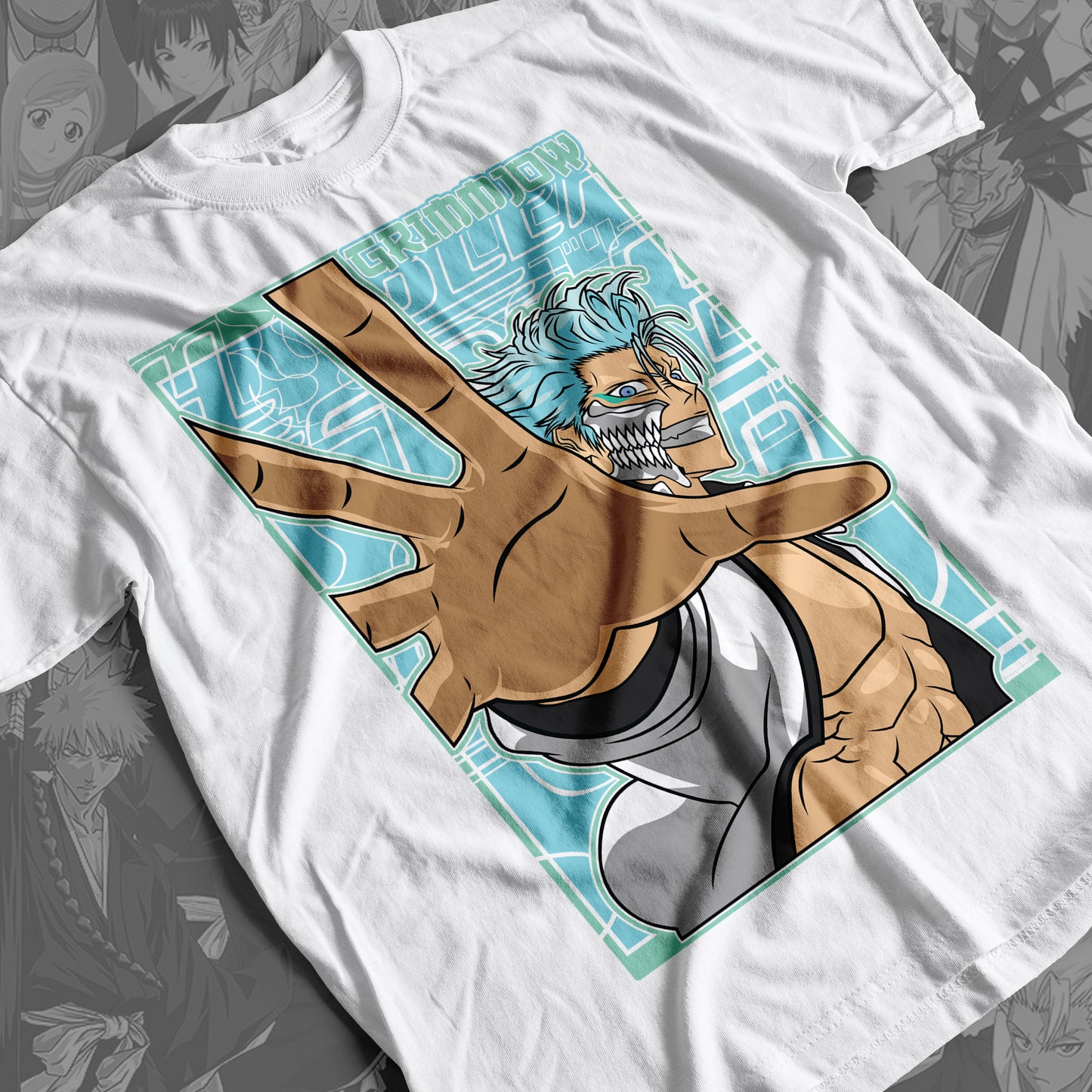 Bleach - Grimmjow 01  Premium Anime Design, High Quality DTF Print, 100% Cotton Shirt