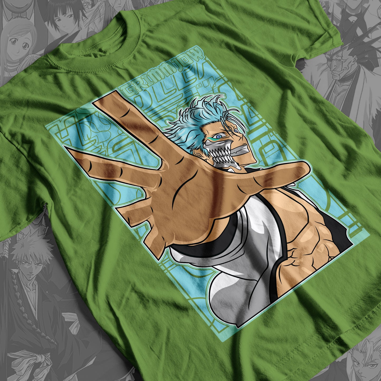 Bleach - Grimmjow 01  Premium Anime Design, High Quality DTF Print, 100% Cotton Shirt