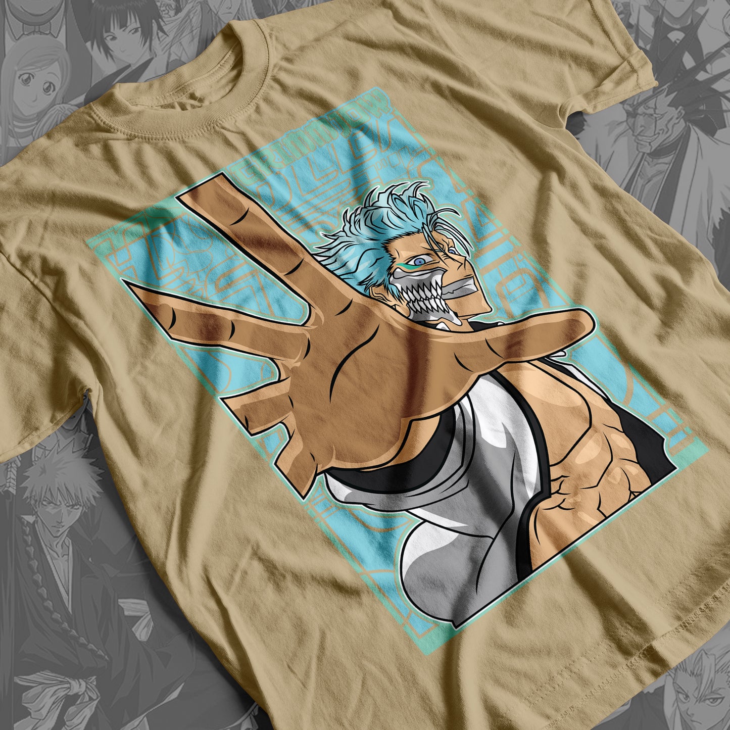 Bleach - Grimmjow 01  Premium Anime Design, High Quality DTF Print, 100% Cotton Shirt