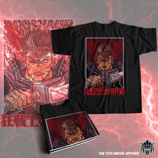 Berserk - Guts 02 Premium Anime Design, High Quality DTF Print, 100% Cotton Shirt