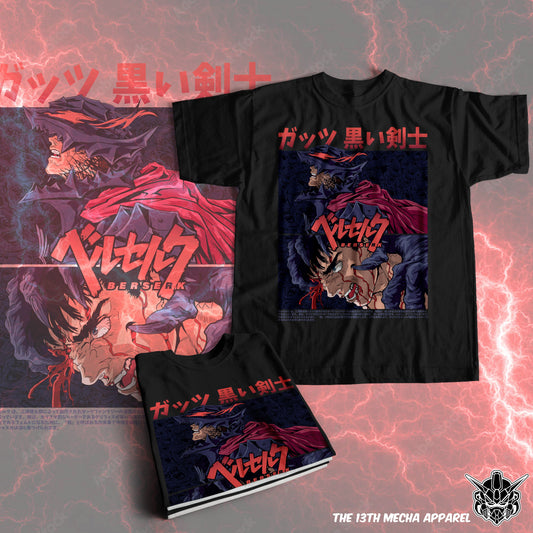 Berserk - Guts 04 Premium Anime Design, High Quality DTF Print, 100% Cotton Shirt