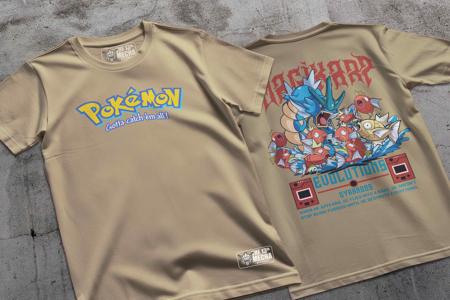Pokemon - Gyarados Premium Anime Design, High Quality DTF Print, 100% Cotton Shirt