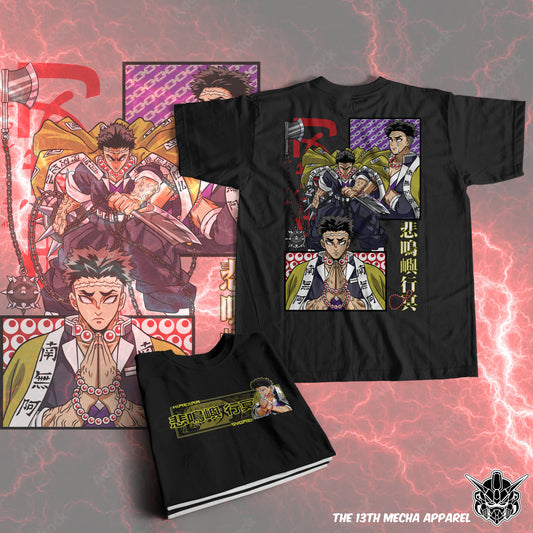 Demon Slayer - Gyomei Himejima 01 Premium Anime Design, High Quality DTF Print, 100% Cotton Shirt