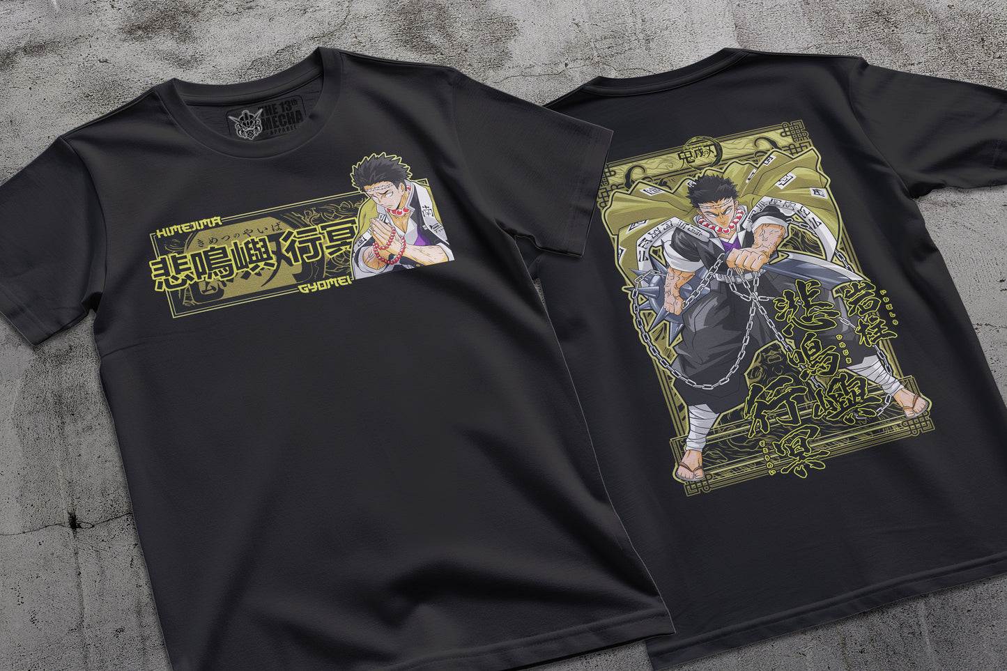 Demon Slayer - Gyomei Himejima 02 Premium Anime Design, High Quality DTF Print, 100% Cotton Shirt