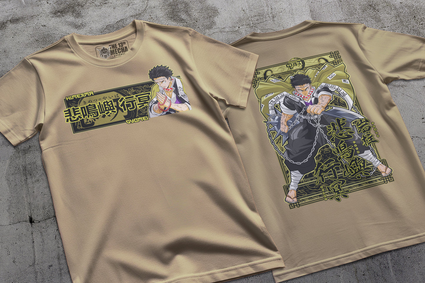 Demon Slayer - Gyomei Himejima 02 Premium Anime Design, High Quality DTF Print, 100% Cotton Shirt