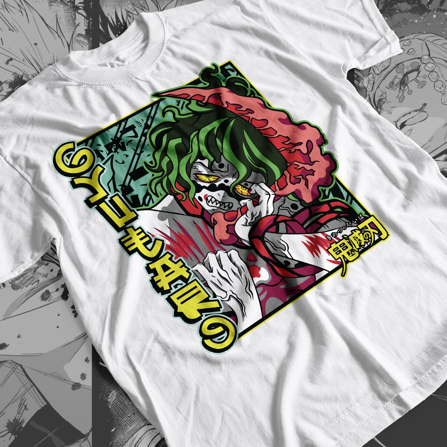 Demon Slayer - Gyutaro 02 Premium Anime Design, High Quality DTF Print, 100% Cotton Shirt