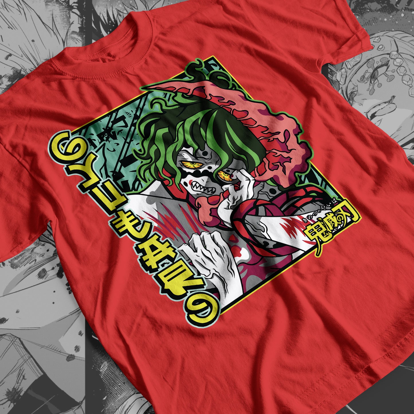 Demon Slayer - Gyutaro 02 Premium Anime Design, High Quality DTF Print, 100% Cotton Shirt