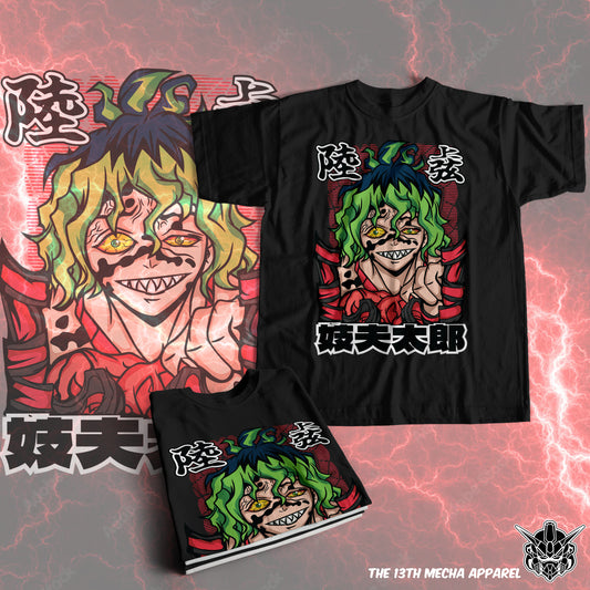 Demon Slayer - Gyutaro 01 Premium Anime Design, High Quality DTF Print, 100% Cotton Shirt