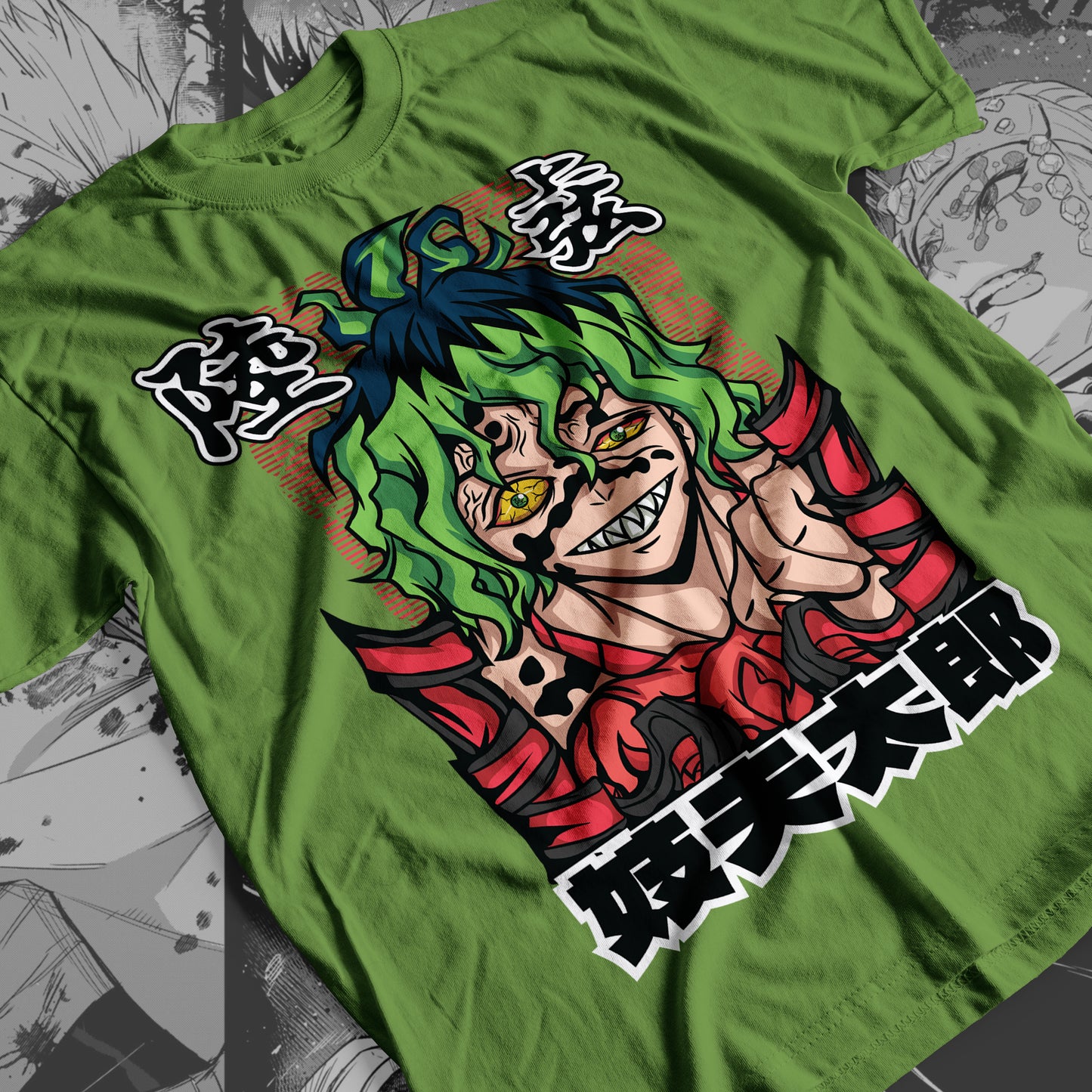 Demon Slayer - Gyutaro 01 Premium Anime Design, High Quality DTF Print, 100% Cotton Shirt