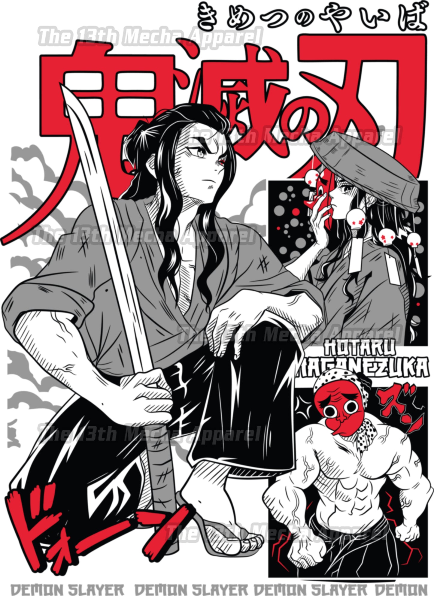 Demon Slayer - Hotaru Haganezuka 01 Premium Anime Design, High Quality DTF Print, 100% Cotton Shirt