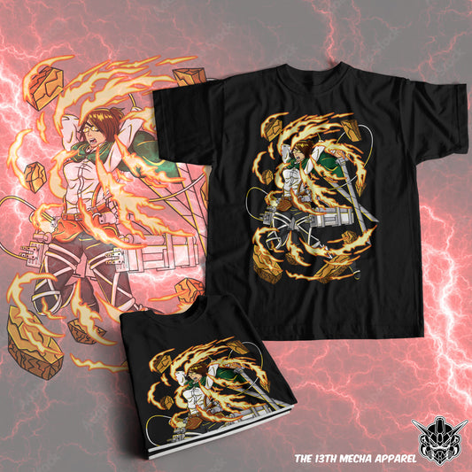 Attack on Titan - Hanger Zoe 01 Premium Anime Design, High Quality DTF Print, 100% Cotton Shirt