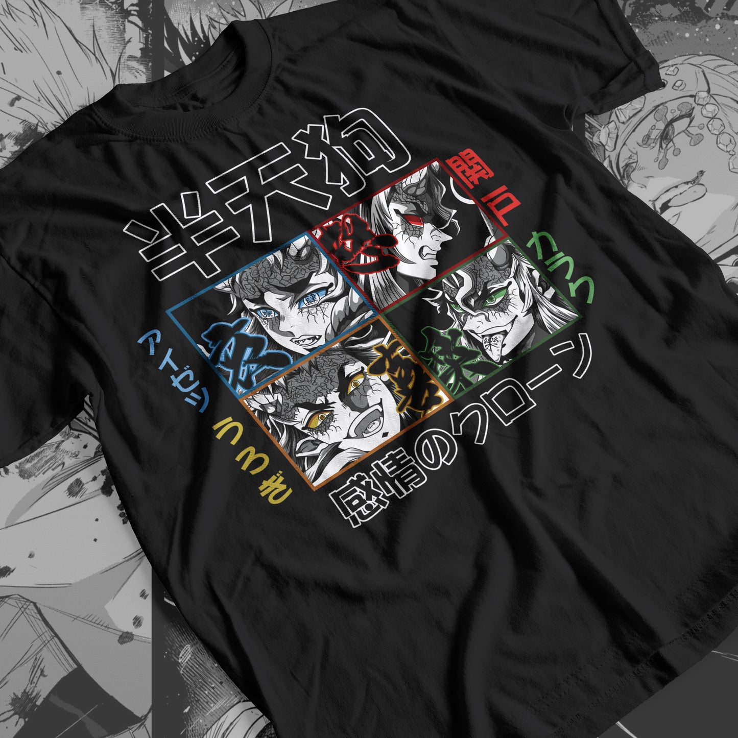 Demon Slayer - Clones of Emotions: Hantengu 01 Premium Anime Design, High Quality DTF Print, 100% Cotton Shirt