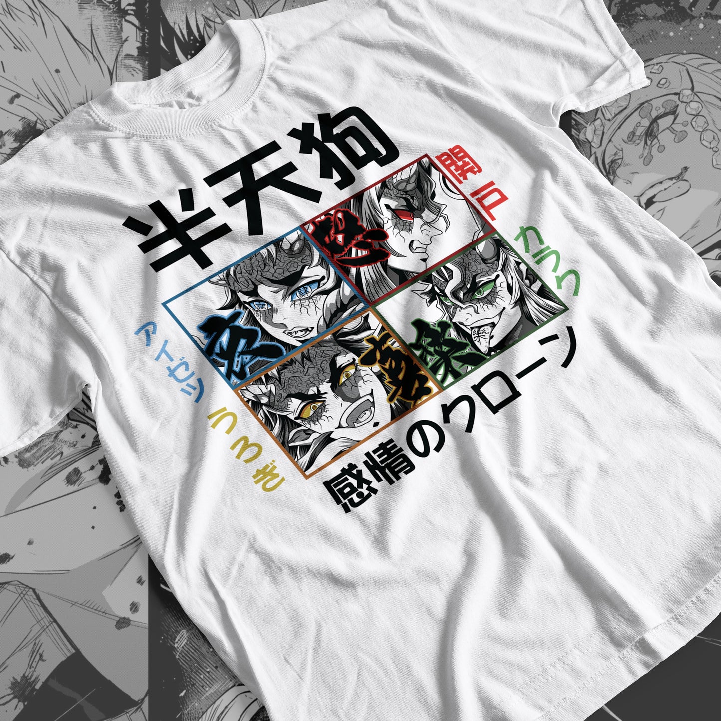 Demon Slayer - Clones of Emotions: Hantengu 01 Premium Anime Design, High Quality DTF Print, 100% Cotton Shirt