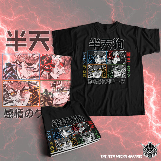 Demon Slayer - Clones of Emotions: Hantengu 01 Premium Anime Design, High Quality DTF Print, 100% Cotton Shirt