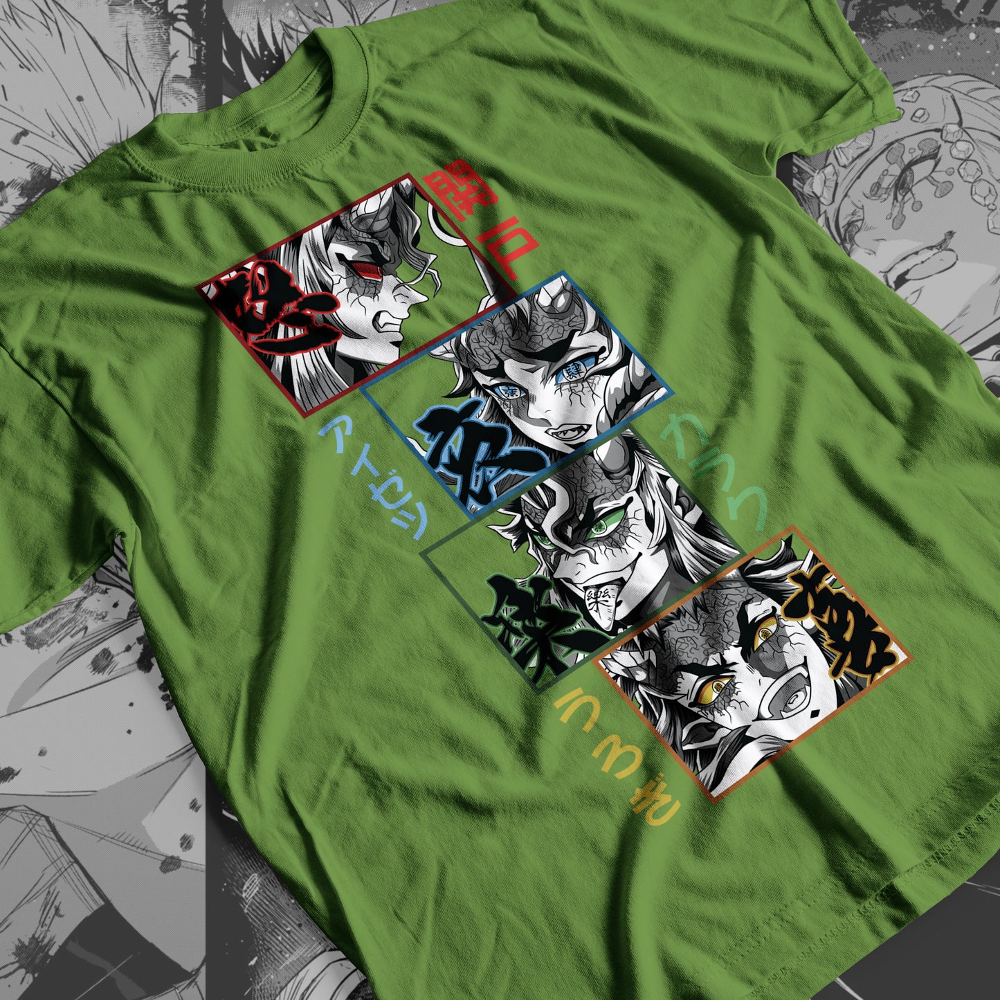 Demon Slayer - Clones of Emotions: Hantengu 02 Premium Anime Design, High Quality DTF Print, 100% Cotton Shirt