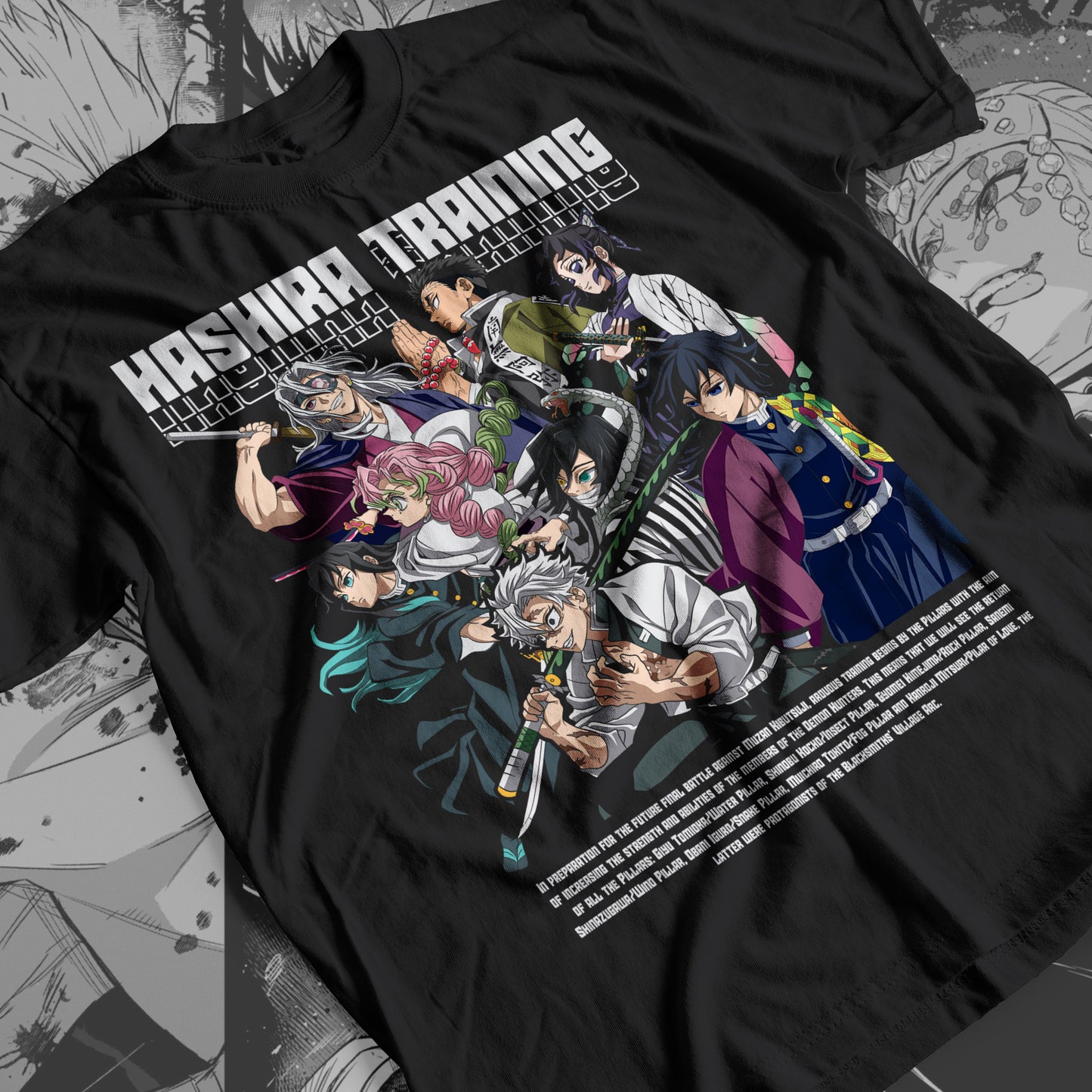 Demon Slayer - Hashira 01 Premium Anime Design, High Quality DTF Print, 100% Cotton Shirt