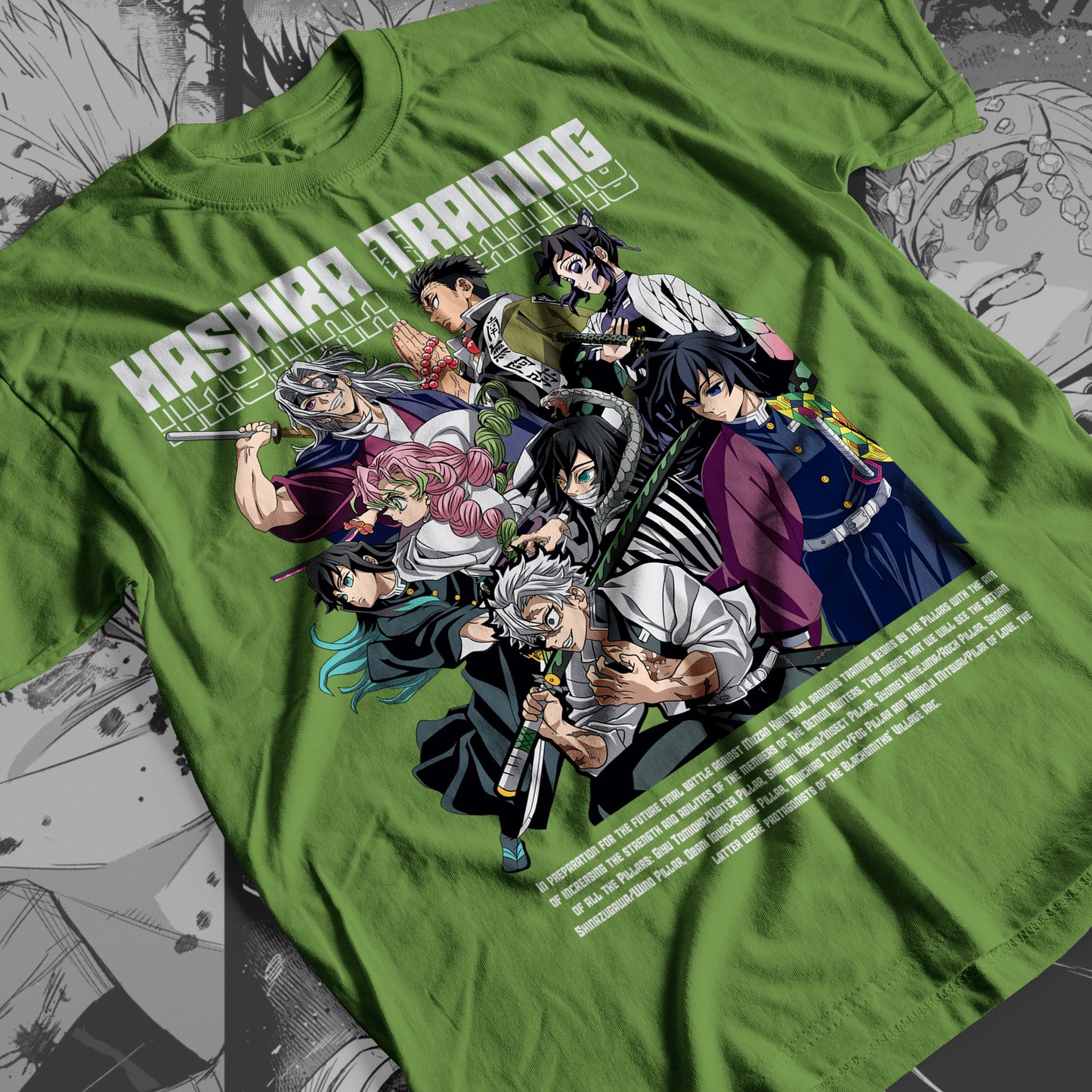 Demon Slayer - Hashira 01 Premium Anime Design, High Quality DTF Print, 100% Cotton Shirt