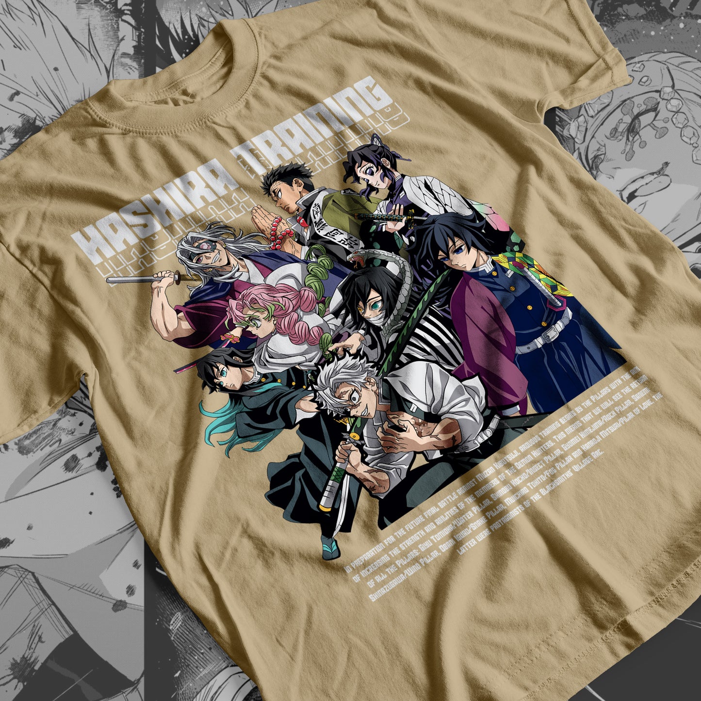 Demon Slayer - Hashira 01 Premium Anime Design, High Quality DTF Print, 100% Cotton Shirt