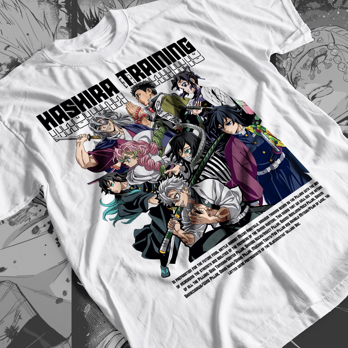 Demon Slayer - Hashira 01 Premium Anime Design, High Quality DTF Print, 100% Cotton Shirt