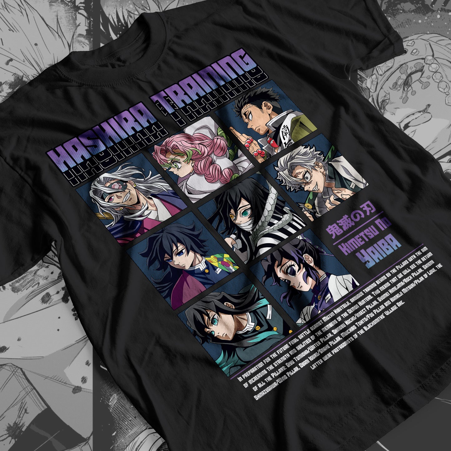 Demon Slayer - Hashira 02 Premium Anime Design, High Quality DTF Print, 100% Cotton Shirt