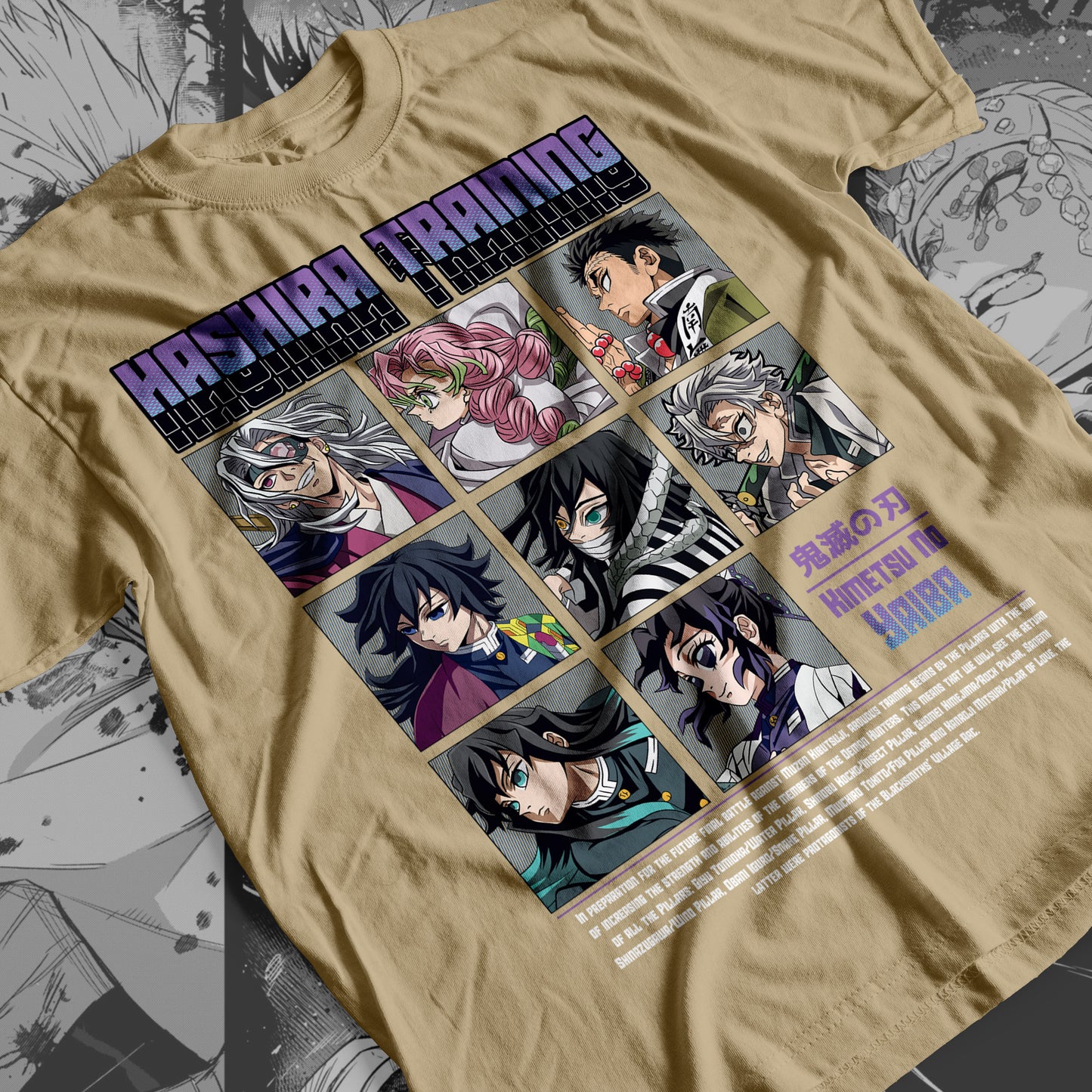 Demon Slayer - Hashira 02 Premium Anime Design, High Quality DTF Print, 100% Cotton Shirt