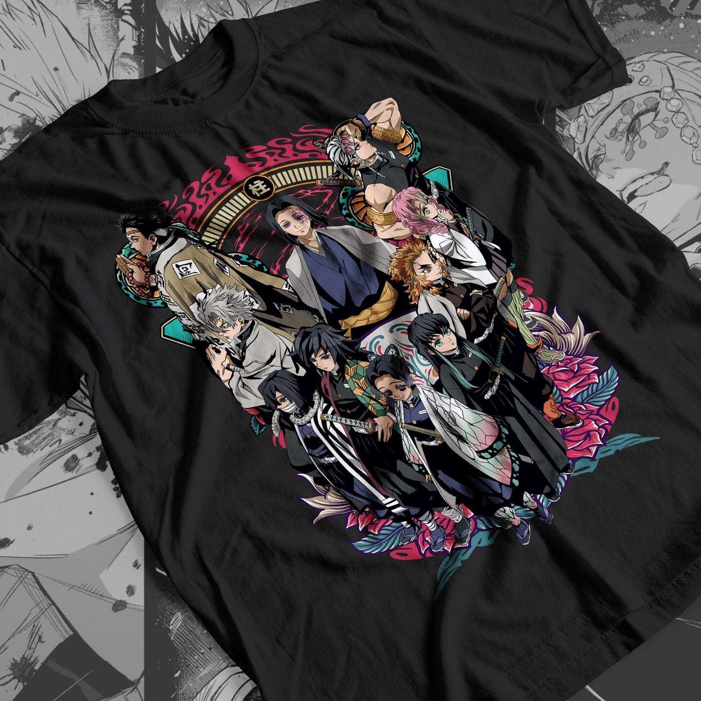 Demon Slayer - Hashira 03 Premium Anime Design, High Quality DTF Print, 100% Cotton Shirt