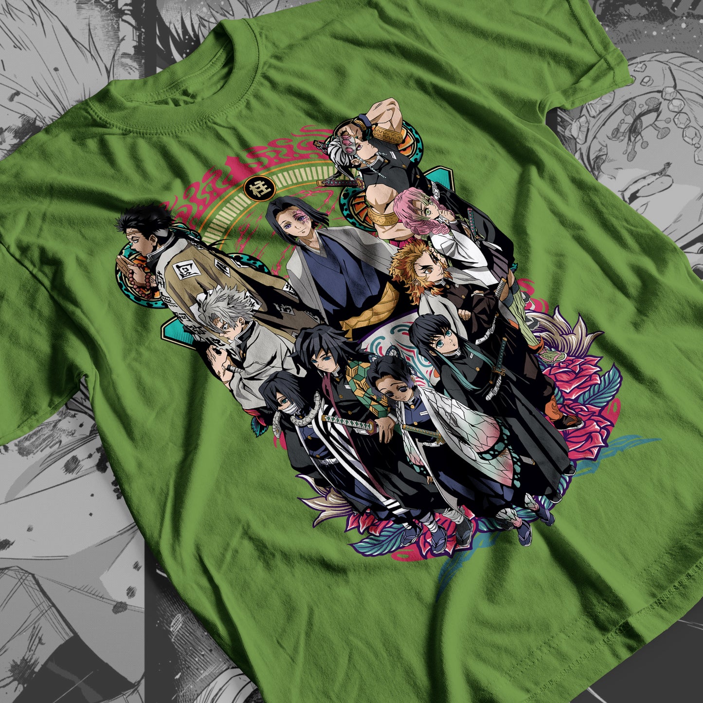 Demon Slayer - Hashira 03 Premium Anime Design, High Quality DTF Print, 100% Cotton Shirt
