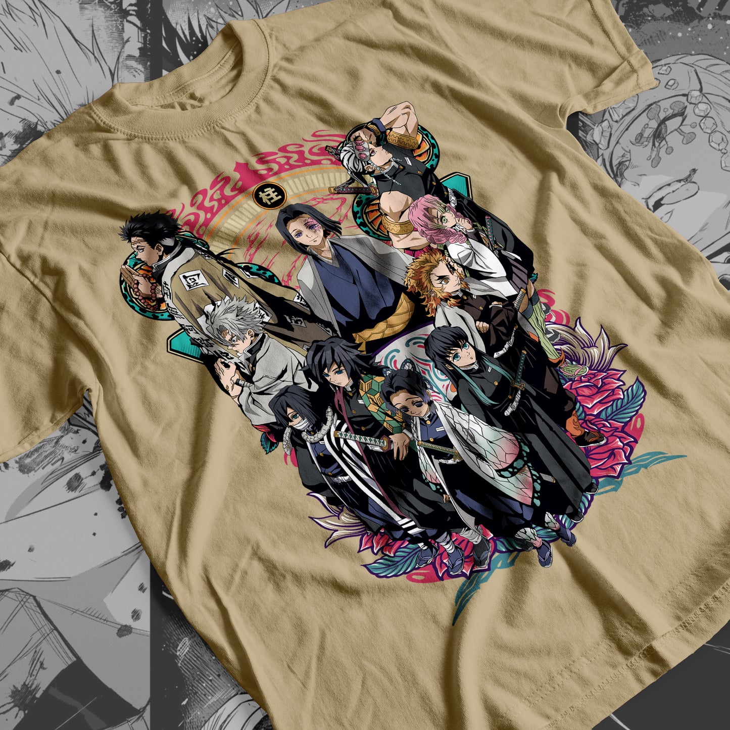 Demon Slayer - Hashira 03 Premium Anime Design, High Quality DTF Print, 100% Cotton Shirt