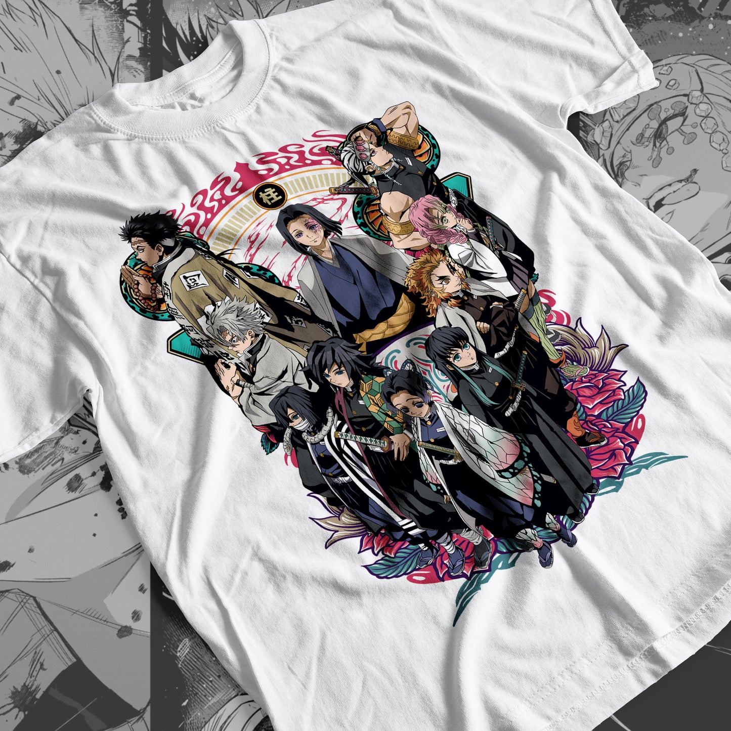 Demon Slayer - Hashira 03 Premium Anime Design, High Quality DTF Print, 100% Cotton Shirt