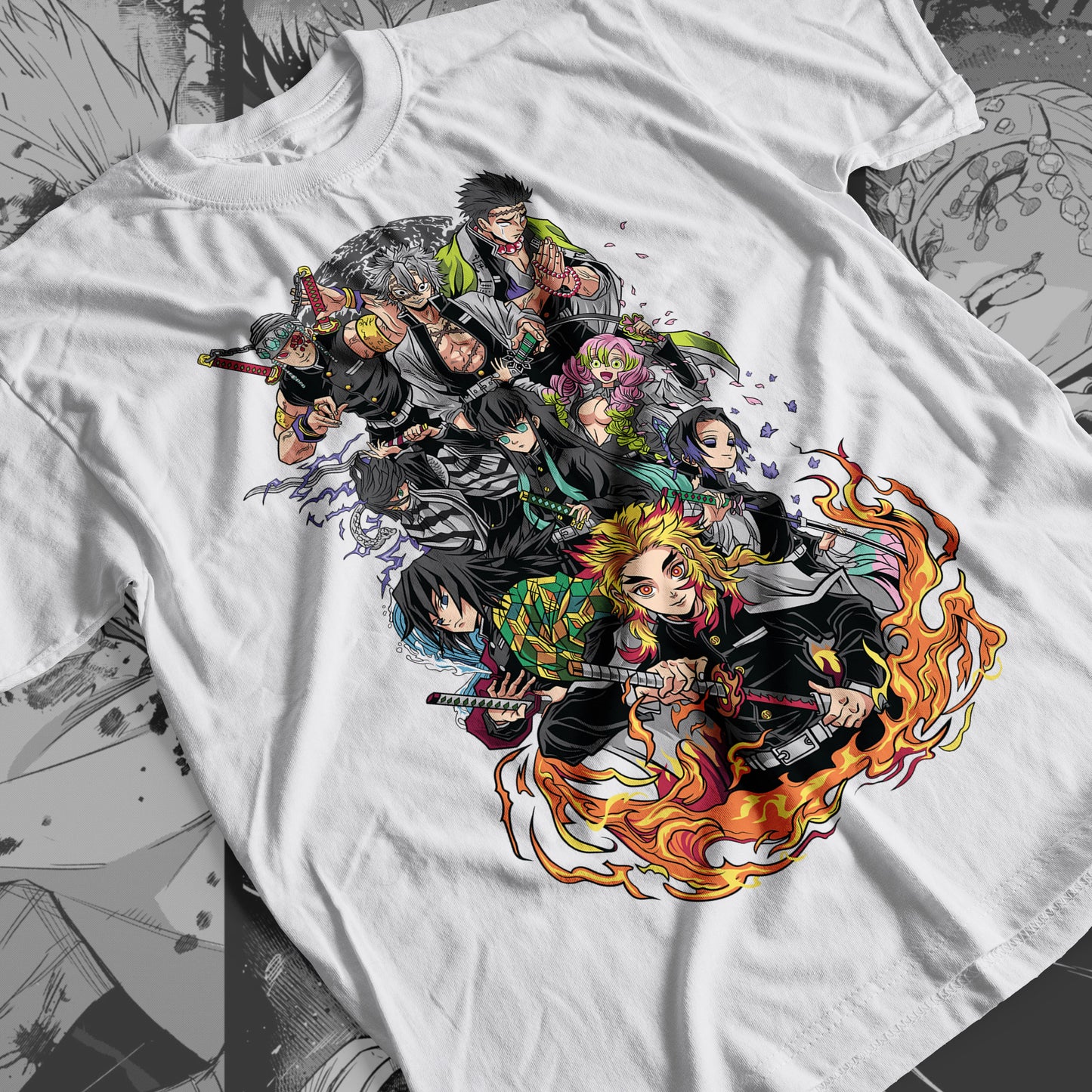 Demon Slayer - Hashira 04 Premium Anime Design, High Quality DTF Print, 100% Cotton Shirt