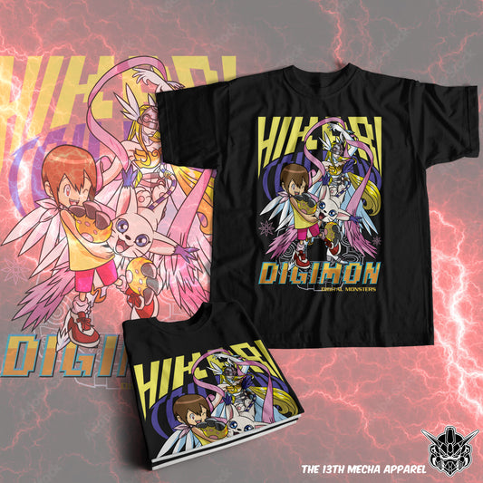 Digimon: Hikari 01 Premium Anime Design, High Quality DTF Print, 100% Cotton Shirt